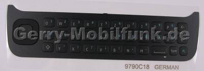 Tastenmatte schwarz QWERTZ Nokia N97 original Tastatur