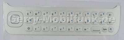 Tastenmatte weiss QWERTZ Nokia N97 original Tastatur