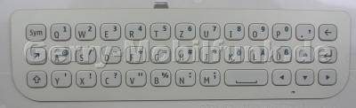 Tastenmatte weiss QWERTZ Nokia N97 Mini original Tastatur
