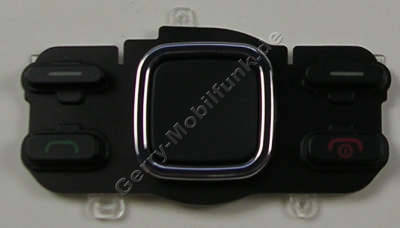 Mentastenmatte schwarz Nokia 6600i slide original Tastatur Navigationstasten black, Tastenmatte