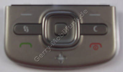 Tastenmatte Mentasten titanium Nokia 6710 Navigator original Tastatur Funktionstasten, Navitasten silber