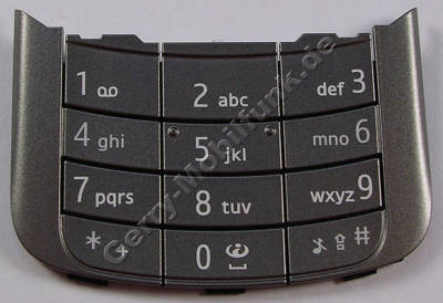 Tastenmatte titanium Nokia 6710 Navigator original Telefon Tastatur silber