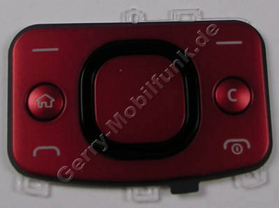Navi Tastenmatte rot Nokia 6700 Slide original Mentastatur red