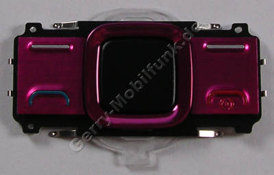 Navigationstastenmatte rot Nokia 7100 Supernova original Tastenmatte Mentasten, Navi Tastatur jelly red