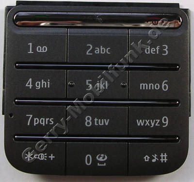 Tastenmatte grau Nokia C3-01 ( Touch and Type ) original Tastenmatte warm grey Tastaturmatte