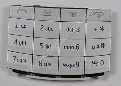 Tastenmatte weiss Nokia X3-02 original Tastaturmatte white