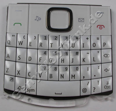 Tastenmatte weiss original Nokia X2-01 englische Telefontastatur white