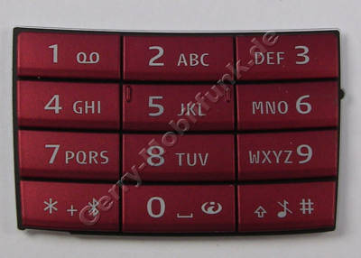 Tastenmatte Telefon rot Nokia E66 original groe Tastatur international red