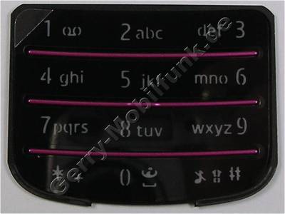 Tastenmatte schwarz glänzend Nokia 6700 Classic original Telefon Tastatur black polished Tastenmatte schwarz glänzend Nokia 6700 Classic original Telefon Tastatur black polished