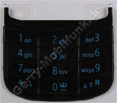 Tastenmatte schwarz Nokia 6260 Slide original Tastatur vom Telefon black