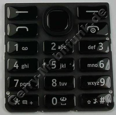 Tastenmatte schwarz Nokia 206 SingleSim original Tastatur black