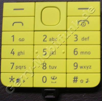 Tastenmatte gelb Nokia 220 original Tastaturmatte yellow Dualsim