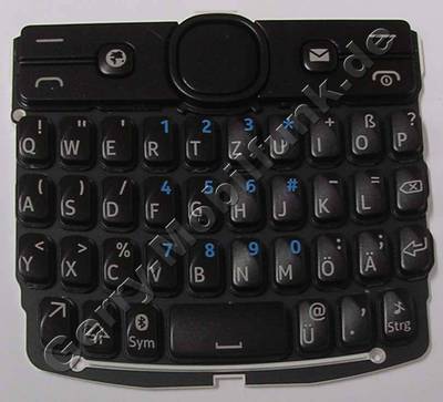 Tastenmatte schwarz Nokia Asha 205 original Tastatur black