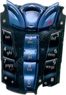 Tastenmatte original Nokia 7250 Blau deutsche Tastenbelegung