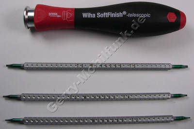 Torx Set Kombiklingen TX1-TX2 + TX3-TX4 + TX5-/X6 mit Griff für Kombiklinge Wiha System 4 SoftFinish SF-Telescopic Griff für den professionellen Einsatz Torx Set Kombiklingen TX1-TX2 + TX3-TX4 + TX5-/X6 mit Griff für Kombiklinge Wiha System 4 SoftFinish SF-Telescopic Griff für den professionellen Einsatz