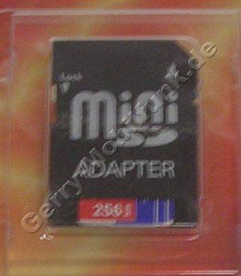 Sendo X Mini Secure Digital 256MB Speicherkarte mit Adapter fr als normale SD-Karte