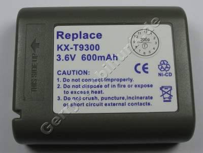 Akku fr Panasonic NiCd 600mAh 3,6V Gerte: KXT9300/-G/-S KXT9301SL KXT9310 KXT0310BSXG KXT9320 KXT9410 KXT9500 KXT9509