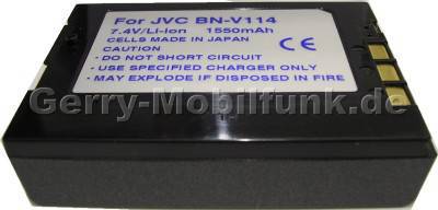 Akku JVC GR-DVP7 Daten: 1700mAh 7,4V LiIon 15mm schwarz (Zubehrakku vom Markenhersteller)