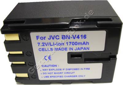 Akku JVC DVL309 Daten: 2200mAh 7,2V LiIon 39,4mm dunkelblau (Zubehrakku vom Markenhersteller)