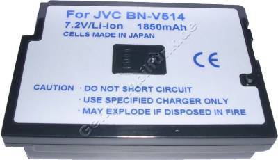 Akku JVC DVX90 Daten: 1850mAh 7,2V LiIon 30,5mm dunkelgrau (Zubehrakku vom Markenhersteller)