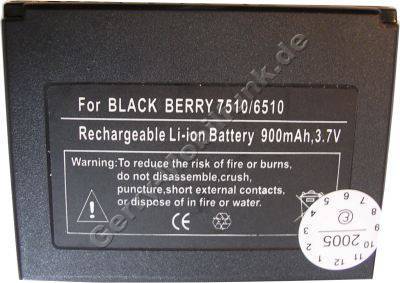Akku fr RIM Blackberry 7510 LiIon 3,7V 900mAh 7,5mm dick ca.26g (Akku vom Markenhersteller, nicht original)
