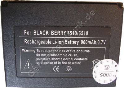 Akku fr RIM Blackberry 6710 LiIon 3,7V 900mAh 7,5mm dick ca.26g (Akku vom Markenhersteller, nicht original)