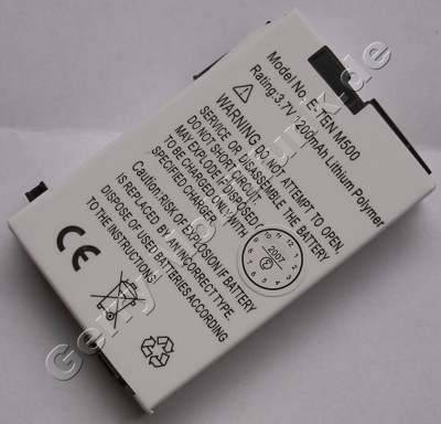 Akku fr E-TEN M500 (baugleich mit P/N 4900301) LiIon 3,7V 1440mAh 9,7mm dick ca.34g (Akku vom Markenhersteller, nicht original)