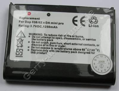 Akku fr Dopod 838 LiIon 3,7V 1250mAh 6,4mm dick ca. 25gramm (Akku vom Markenhersteller, nicht original)