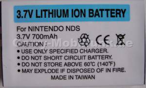 Akku Nintendo DS LiIon 3,7V 700mAh 5,5mm ca 18g (Akku vom Markenhersteller, nicht original)