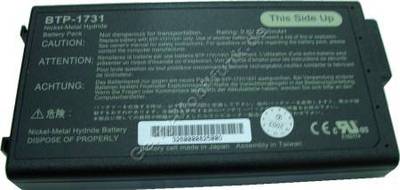 Notebook Akku fr ACER Extensa 500/501/502/503/505 (BTP-1731/1831) NiMH, 9,6 Volt, 3500mAh, schwarz (146,0 x 77,6 x 19,8mm, ca. 483g) Akku vom Markenhersteller