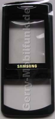 Oberschale Schieber Samsung D520 schwarz (Slider) mit Displayscheibe