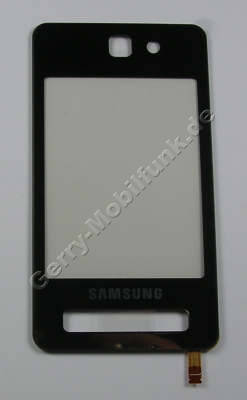 Touchpanel Samsung F480 original Displayscheibe schwarz fr silbernes Gert