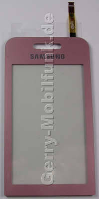 Touchpanel pink Samsung GT-S5230 Displayscheibe, Bedienfeld