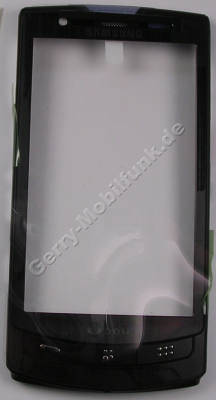 Oberschale schwarz Samsung GT I8320 original A-Cover mit Seitentasten und Mentasten, Lautstrketaste, Kamerataste, Zoomtaste, Ein/Aus Taste, black (Vodafone 360 H1)