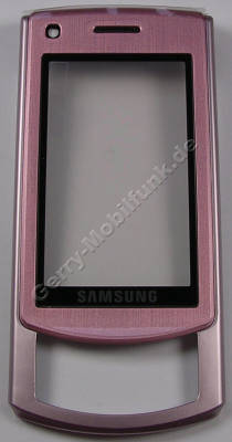 Oberschale pink mit Displayscheibe Samsung GT-S7350 Front Cover mit Fenster soft pink