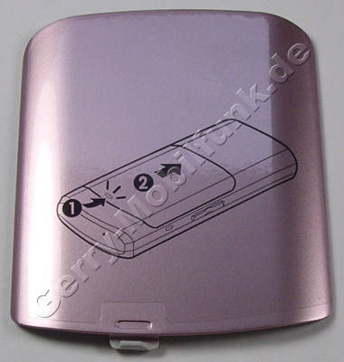 Akkufachdeckel pink Samsung GT-S8300 Batteriefachdeckel soft pink