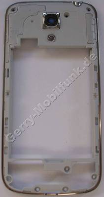 Mittelrahmen weiss Samsung GT-i9195 Galaxy S4 Mini LTE Gehäuserahmen, Backcover mit Seitentasten Mittelrahmen weiss Samsung GT-i9195 Galaxy S4 Mini LTE Gehäuserahmen, Backcover mit Seitentasten