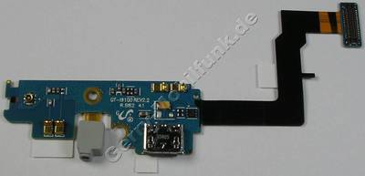 Mikro USB-Anschlu mit Flexkabel Samsung i9100 Galaxy S2 Hintere kleine Platine mit USB Buchse, Mikrofon, Ladebuchse, USB-Konnektor