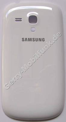 Akkufachdeckel weiss Samsung i8190 Galaxy S3 Mini Batteriefachabdeckung white, Akkudeckel