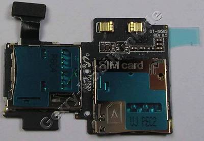 Simkarten, Speicherkartenleser Samsung i9505 Galaxy S4 LTE Kartenlesermodul fr Simkarte und Speicherkarte