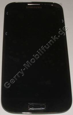 Ersatzdisplay - Display - Display komplett schwarz Sonder-Edition, Displaymodul Samsung i9505 Galaxy S4 LTE Displayscheibe, Touchpanel white, incl. Oberschale und Displayrahmen, Displayglas black Edition