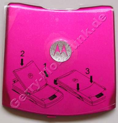Akkufachdeckel Motorola V3 RAZR pink original