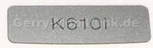 Logo Label SonyEricsson K610i silber, Logobatch original Ersatzteil