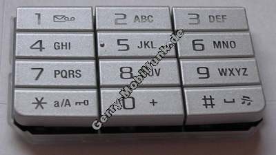 Tastenmatte silber SonyEricsson K800i original Tastatur, Tastaturmatte