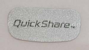 Logolabel Quick Share SonyEricsson Z1010 original Label, Logobatch