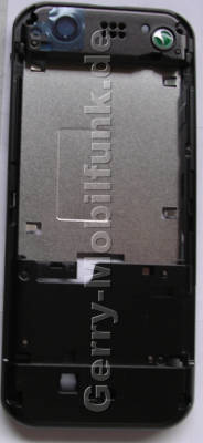 Unterschale schwarz SonyEricsson W890i original Back-Cover incl. Mechanik vom Akkuverschlu ( seitliche Hacken fr den Akkufachdeckel )