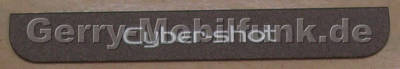 Logolabel braun Cybershot SonyEricsson K770i original Label, Logobatch
