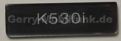 Logolabel schwarz SonyEricsson K530i original Label, Logobatch