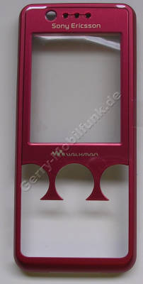 Oberschale rot SonyEricsson W660i originale Cover mit Displayscheibe