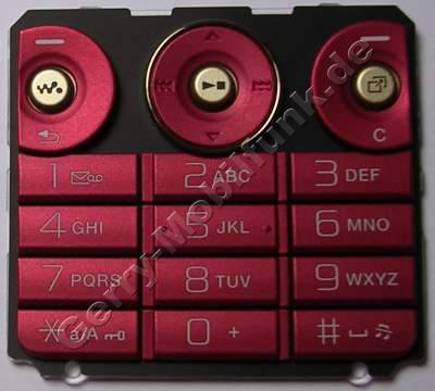 Tastenmatte rot SonyEricsson W660i original Tastatur